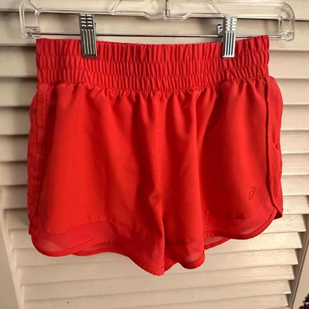 Asics Women's Bold Red Athletic Shorts